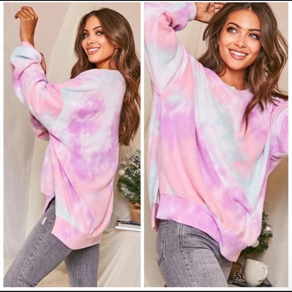 Cotton Candy Tie-Dye Ultra Soft Sweater 🍭